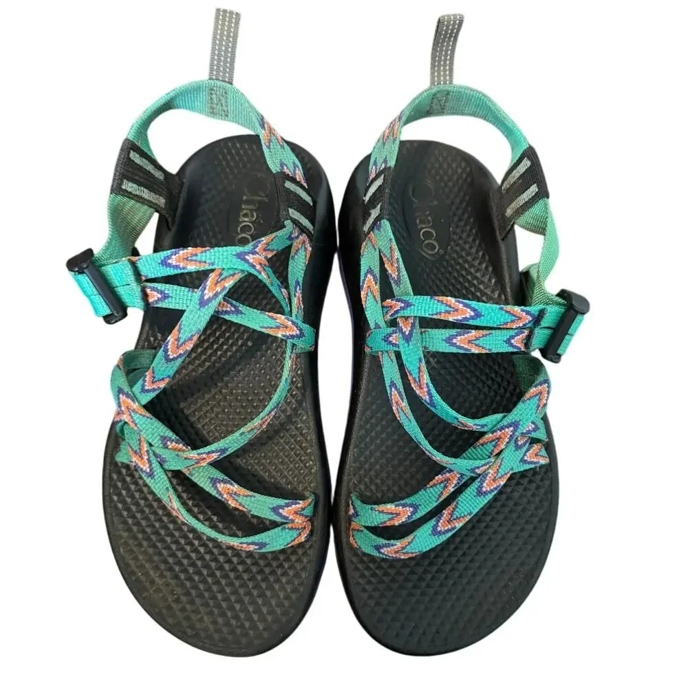 Chaco Kids-Junior Multicolor Slip-On Strappy Performance Sports Sandals Size 4